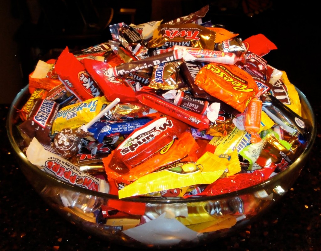 Image result for bowl of halloween candy